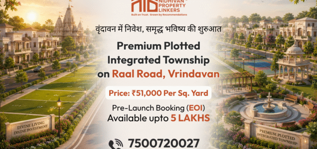 Pre-Launch Premium Plots in Vrindavan | 100 Acres Township on Raal Road | Residential Plots Near Omaxe Township